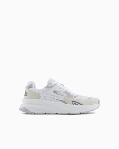 Ea7 Crusher Sonic Mix Sneakers In White