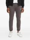 Ea7 Cuffed Track Pants In Gray