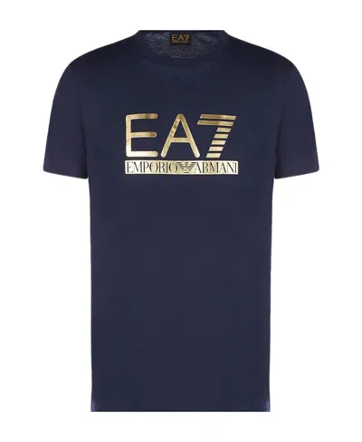 Ea7 Dark Blue Logo T-shirt