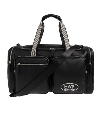 Ea7 Double-handled Travel Bag In Black