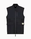 Ea7 Down Gilets In Black