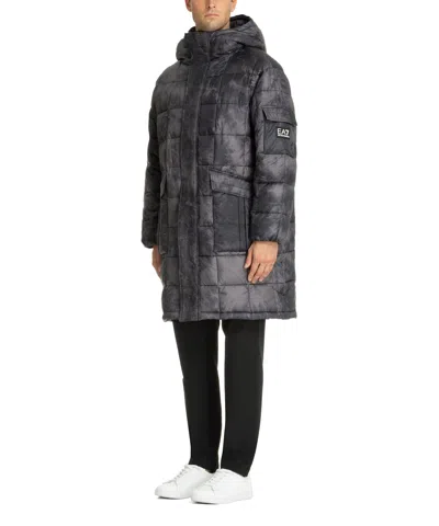 Ea7 Down Jacket In Black