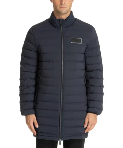 Ea7 Down Jacket In Blue