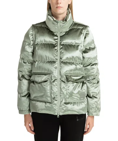 Ea7 Down Jacket In Green