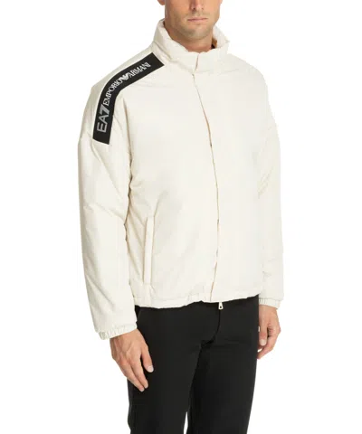 Ea7 Down Jacket In White