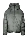 Ea7 Down Jacket With Zip - Green In Green