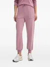 Ea7 Drawstring-fastening Track Pants In Pink