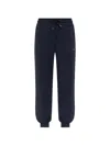 Ea7 Drawstring Logo-plaque Track Pants In Blue