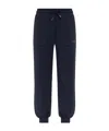 Ea7 Drawstring Logo-plaque Track Pants In Blue