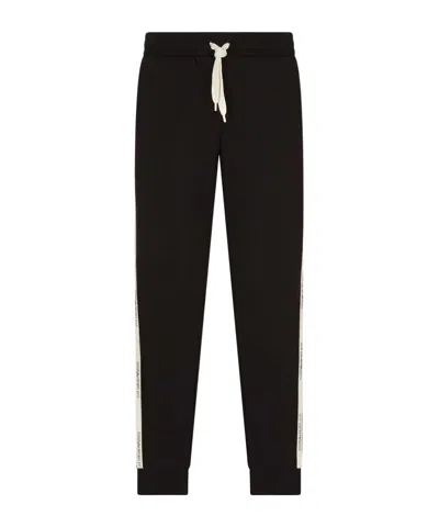 EA7 EA7 EMPORIO ARMANI LOGO-TAPE DRAWSTRING TRACK PANTS
