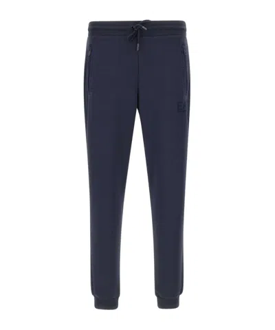Ea7 Drawstring Sweatpants In Blue