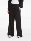 Ea7 Drawstring Track Pants In Black