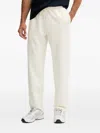 Ea7 Drawstring Track Pants In Neutral