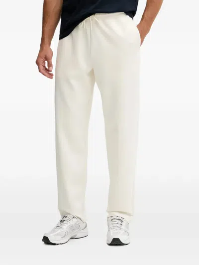 Ea7 Drawstring Track Pants In Neutral