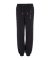 Ea7 Drawstring Waist-edge Sweatpants In Black