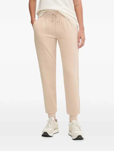 Ea7 Pocket Drawstring Track Pants In Neutral