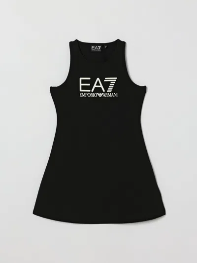 Ea7 Dress Kids  In Black