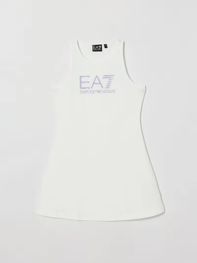 Ea7 Dress Kids  In White