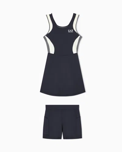 Ea7 Dress Tennis Pro Slim Fit Jersey With Elastane In Multi