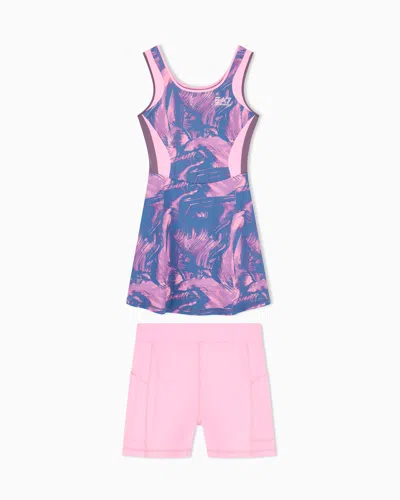 Ea7 Dress Tennis Pro Slim Fit Jersey With Elastane In Multicolored