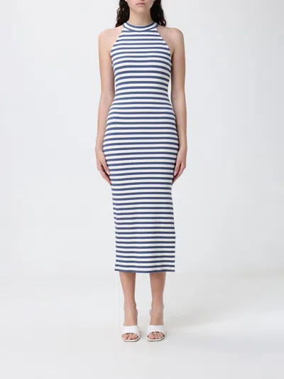 Ea7 Dress Woman In Blue