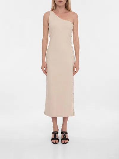 Ea7 Dress Woman In Neutral