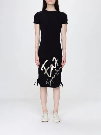 Ea7 Dress Woman In Black