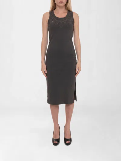 Ea7 Dress Woman In Gray