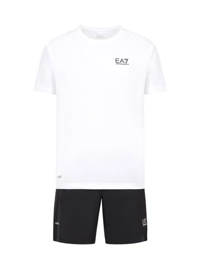 EA7 EA7 DRESSES WHITE