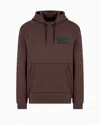 Ea7 Dynamic Athlete Cotton Oversized-print Sweatshirt In Brown