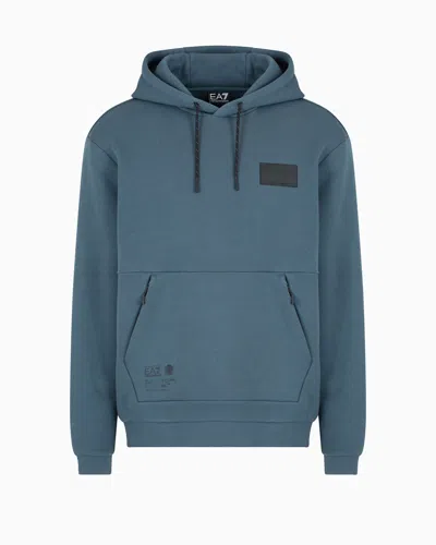 Ea7 Dynamic Athlete Cotton Oversized-print Sweatshirt In Grey