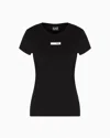 Ea7 Dynamic Athlete Crew-neck T-shirt In Natural Ventus7 Technical Fabric In Black