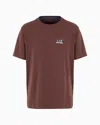 Ea7 Dynamic Athlete Crew-neck T-shirt In Natural Ventus7 Technical Fabric In Brown