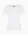 Ea7 Dynamic Athlete Crew-neck T-shirt In Natural Ventus7 Technical Fabric In White