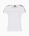 Ea7 Dynamic Athlete Crew-neck T-shirt In Natural Ventus7 Technical Fabric In White