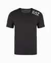 Ea7 Dynamic Athlete Crew-neck T-shirt In Vigor7 Technical Fabric In Black