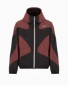 Ea7 Dynamic Athlete Hooded Jacket In Ventus7 Lab Technical Fabric In Brown