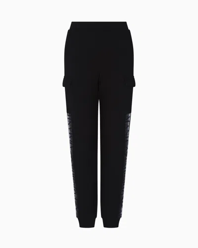 Ea7 Dynamic Athlete Joggers In Natural Ventus7 Technical Fabric In Black