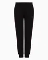 Ea7 Logo-print Track Pants In Black