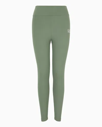 Ea7 Official Store Dynamic Athlete Leggings In Vigor7 Technical Fabric In Light Green