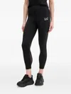 Ea7 Dynamic Athlete Mesh-panel Leggings In Schwarz