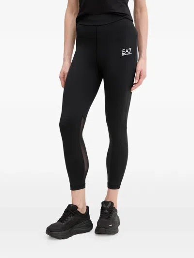 EA7 DYNAMIC ATHLETE MESH-PANEL LEGGINGS