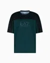 Ea7 Dynamic Athlete Printed T-shirt In Ventus7 Technical Fabric