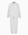 Ea7 Dynamic Athlete Printed Tracksuit In Ventus7 Technical Fabric In Grey