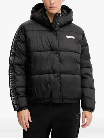 Ea7 Dynamic Athlete Puffer Jacket In Black