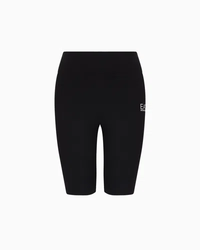 Ea7 Dynamic Athlete Radlerhose Aus Vigor7-funktionsgewebe In Schwarz