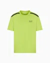 Ea7 Dynamic Athlete Rundhals-t-shirt Aus „natural Ventus7“-funktionsgewebe In Green
