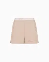 Ea7 Dynamic Athlete Shorts Aus Natural Ventus7-funktionsgewebe In Neutral