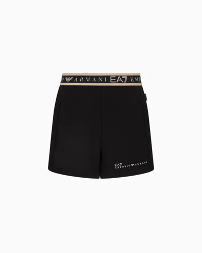 Ea7 Dynamic Athlete Shorts In Natural Ventus7 Technical Fabric In Black