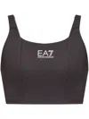 Ea7 Dynamic Athlete Sports Bra In Ventus7 Technical Fabric In Black